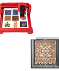 Swift Mini 5W Laser Engraver With F2N Honeycomb Table One Hundred Percent Pre Assembled Built In Clamping System And Desktop Protector Red Plug And Play For Wood Leather Acrylic Projects, 350x350mm bed