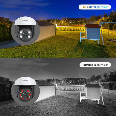 Crystal Clear 5MP PTZ Outdoor Security Camera With 20X Optical Zoom, Auto Tracking, AI Human Detection, Color Night Vision view