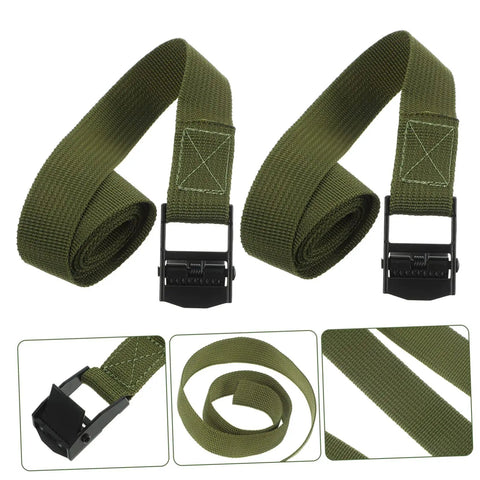 4 Pack Camping Duty Belts With Quick Release Straps For Easy Bundling And Rugged Gear Securing On Hiking Fishing Hunting Trips