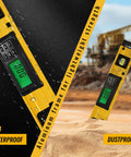 24 Inch Digital Level Featuring A Slick LCD Display And Kickass Magnetic Back That Delivers Dang Precise Angle Readings For Tough DIY Renovation Projects And Daily Trade Work, showing waterproof and dustproof features.