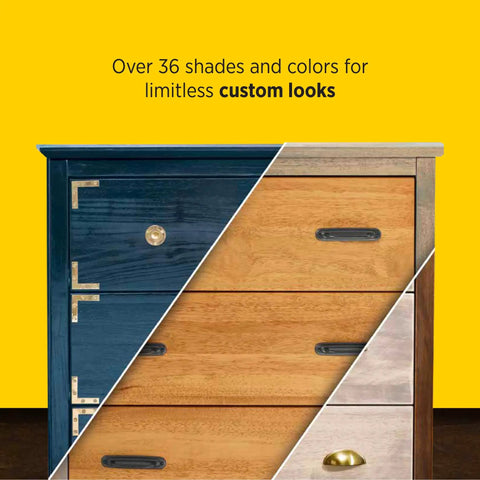 Top Notch Quick Dry Oil Based Wood Stain In Classic Provincial Color Enhances Natural Wood Grain On Multi-Colored Cabinets