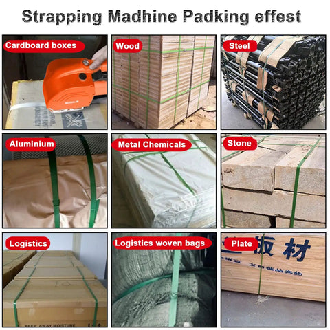 No Sweat Hand Held Electric Strapping Machine With 6000Mah Battery Powered Heat Welder For PP Pet Tape packaging different materials.