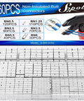 Beefy 460 Piece Non Insulated Butt Connectors Kit For 24 To 8 Gauge Wire Uninsulated Butt Splice Connectors shown in case