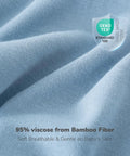 Close-up of blue fabric used in IHDI Certified Hip Friendly Sleep Sack For Babies 0 To 6 Months With 1.5 Tog Wearable Blanket.