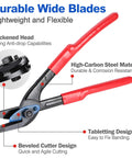 Pro Grade 3 In 1 Steel Banding Strapping Kit With Rock Solid Tensioner And No Fuss Metal Sealer Crimper handles, highlighting durable steel blades.