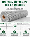 Heavy Duty Hardware Cloth 1/2 Inch Mesh Chicken Wire Fencing Roll, 48 Inch Wide by 100 Feet, 19 Gauge, Hot Dip Galvanized After Welding, Rust Resistant Poultry Coop Fence for Coops, Runs, and Enclosures with uniform openings