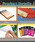 Invisible Math Must-Have Poster Set for Classrooms showing waterproof and durable materials, PET film, adhesive dots, and shipped flat.