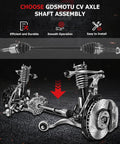 Rear Left And Right CV Axle Shaft Set For Ford Escape 2013 2019 Two Piece NCV11168 CV Joint Shaft With 25 Spline Inner And 27 Spline Outer Plus Axle Nut Included Durable Heavy Duty Performance Ready For Installation, rear axle assembly