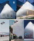 Solar Street Light Outdoor 20W 4000K LED IP65 Waterproof Dusk To Dawn illuminating garages and yards at night