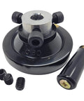 3.15 Inch Handwheel With 1/2 Inch Bore, Heavy Duty Revolving Crank Handle For Mini Lathe Table Saw Drill Press, Industrial Phenolic Core With Aluminum Hub, Replacement Knob For Power Tool Accessories