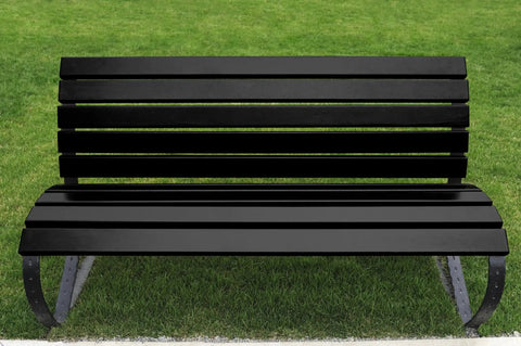Heavy Duty Gloss Black Spray Paint For Rust Proof Metal Wood Vinyl With Badass Durability And Super Smooth Dope Finish Providing No Cap Weather Protection Without Flaking Off on outdoor bench.