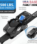 Heavy Duty Auto Retractable Ratchet Straps 4 Pack, 1 Inch Wide By 6 Feet Long, 1500 Lb Break Strength, Push Button Self Retracting