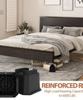 4 Inch Bed Risers Heavy Duty Furniture Elevation Set Of 4 Elevates Beds Tables Couches With Anti Slip Pads For Caster Wheels Or Posts Up To 6000 Lbs Black