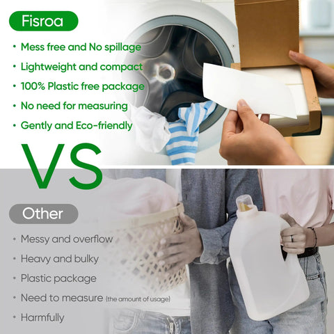 Travel Laundry Detergent Sheets Pre Measured Plastic Free Washer Strips vs liquid detergent user comparison