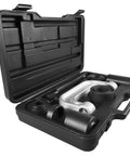 10-Piece Ball Joint Service Tool Kit For Auto Repairs, Pro Grade Heavy-Duty Steel C-Frame With Forcing Screws in open case