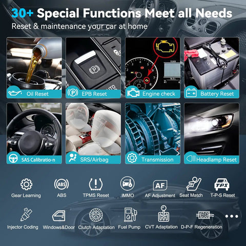 Full System OBD2 Diagnostic Scanner For Chevy And GMC BiDirectional Scan Tool With 30 Plus Special Functions interface display