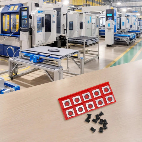Rock Solid 14Mm Carbide Cutter Inserts 10 Pack Square 4 Sided Rotatable Blades For Woodworking Spiral Planer Head With M6 Screws on workspace.