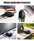 Solar Cable Entry Gland Kit With 10Ft 10AWG Extension Cable IP68 Waterproof Dual Roof Wire Housing Junction Box scenes