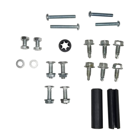 Universal Garage Door Lock Kit With Spring Latch And Keyed Handle, Fits 7 To 17 Foot Overhead Doors, mounting hardware