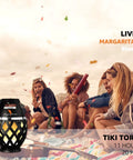 Waterproof Tiki Torch Bluetooth Speaker Two Pack Portable Party Speaker with Flickering LED Lights for Outdoor Use