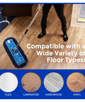 Straight Up Premium Heavy Duty Nylon Dust Mop Replacement Head 2 Pack fits standard 36 inch frames, cleaning different floor types.