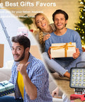 Group gifting Go To Cordless LED Work Light Flood Beam 3800 Lumen, 38W, 18V Battery Powered, portable lamp featured.