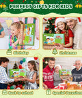 Toy 28-piece toddler kitchen knife set in a green box labeled Kids Kitchen Set for kids ages 2–10