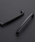 Close-up of 30 Pack 5 Inch Matte Black Cabinet Handles For Kitchen Cupboard And Drawer Pulls Hardware Center To Center 5 Inch Spacing