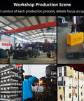 Workshop setting showcasing Heavy Duty Permanent Lift Magnet For Steel Plates And Rounds 4400 Lb Capacity in use.