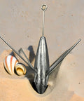 3 Piece Sputnik Lead Fishing Sinkers Set 1oz for Surf Casting Saltwater Ocean Beach Catfish Dropshot Long Tail Weights