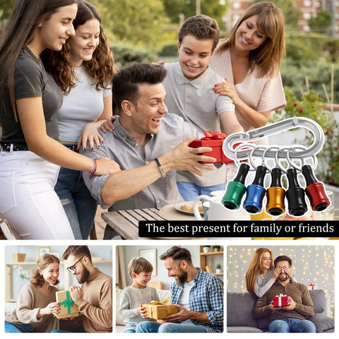 One Quarter Inch Hex Bit Holder Keychain Kit With Quick Change System shown as a versatile gift option for friends and family.