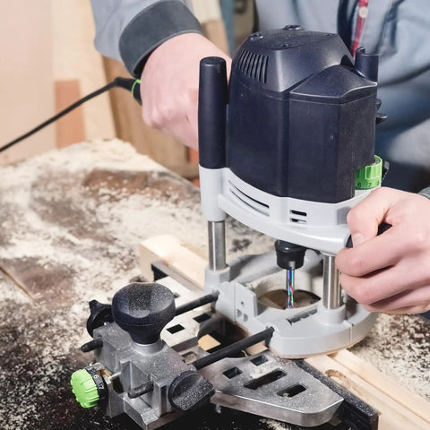 Using a CNC router with Five Pack One Eighth Inch Shank Compression Router Bits With Two Flute Up And Down Cut End Mills Pro Grade Solid Carbide With DLC Coating For Engraving Milling 3D Sculpting And Roughing On CNC And Handheld Routers