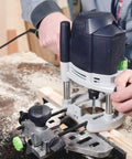 Close-up of CNC router in use with Ten Piece One Eighth Inch Shank Up Cut Router Bits Two Flute Spiral Carbide End Mills
