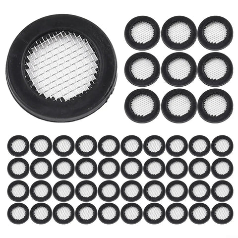 Get Your Garden Hose Sealing Fix With 20 Heavy Duty Rubber Washer O Rings And Filter Screens For Shower Heads Plus Faucets To Stop Leaks Fast At 3/4 Inch Fittings And Keep Debris Out The Black Repair Kit Is A Total Game Changer For Your Home Plumbing. black 3/4 inch rubber washer and mesh filter set