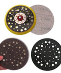 Kickstart Your Woodwork With These 5 Inch Mesh Sanding Discs, The Ultimate Hook And Loop Abrasive Set For Furniture showing three 5-inch sanding discs.