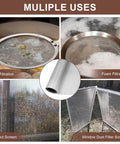 Heavy Duty 304 Stainless Steel Mesh Screen 200 Mesh for DIY Projects and Garden Use with multiple filtration examples