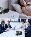 "All In One 15 In 1 Wireless Charging Station With 600W Power Fast Charge Dock used in bedroom and office settings, black"