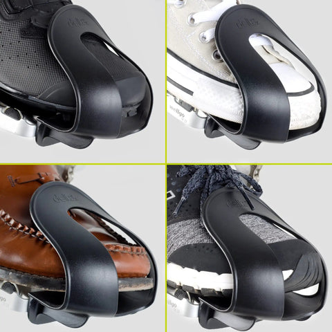 Toe Clips For Bike Pedals With Wide Opening For Easy On Off Comfort And Convenience Durable Foot Straps for different shoes