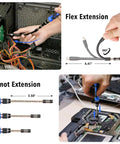 122 In 1 Magnetic Precision Screwdriver Set With Case used for electronics repair with flexible and knot extension features