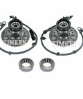 Front And Rear Wheel Bearings And Hubs Kit For Colorado Canyon I 290 RWD Replacement With Pro Grade Bearings And Seals
