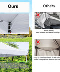 Comparison of 10x20 Pop Up Canopy With 6 Sidewalls Waterproof Pro Grade Outdoor Gazebo with other models