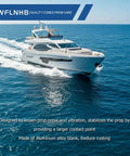 Luxury yacht sailing on ocean, highlighting Beefy Heavy Duty Trolling Motor Prop Nut Replacement For Motor Guide X3 X5 XI3 XI5 GFEL MG BK DP.