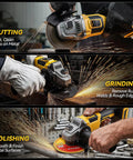 Badass Cordless Angle Grinder Compatible With DeWalt 20V Max Tool Only Beast Mode Power for cutting, grinding, and polishing metal.