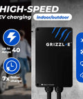 Beefy Level 2 240V EV Charger With 24 Foot Premium Cable NEMA 14-50 Plug UL Certified Metal Enclosure on display