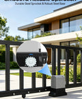 Smart Sliding Gate Opener With Wifi Bluetooth App Control For Up To 40 Ft And 1800 Lb Gates featuring durable steel sprocket and base.