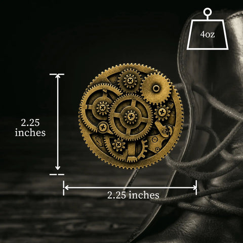 Handcrafted 3d Steampunk Gear Pewter Belt Buckle For Men And Women, 2.25 inches, detailed gears design.