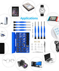 Magnetic Eyeglass Repair Kit With Compact Case All-In-One Tool Set For Glasses Sunglasses And Watches Includes 8 Magnetic Screwdrivers 16 Tiny Screws 14 Nose Pads Curved Tweezers Micro Screwdriver Washers Nuts And Caps