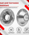 Built Tough Aluminum Rv Table Floor Mounting Base With Heavy Duty Pedestal Replacement Hardware Complete Screw Pack For Camper Slide Out Support. Rust and corrosion resistant chrome-plated aluminum base.