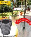 Wind Resistant Patio Umbrella Cone Wedge Shim Twists To Fit For Patio Table Hole Or Umbrella Base This Essential Accessory Fits One Point Eight To Two Point Four Inch Openings And One And A Half Inch Poles Black For A Tight Secure Hold In Windy Outdoor.