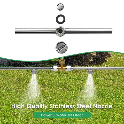 Ten Nozzles Metal Sprayer Boom Wand With Three Eighth Inch Brass Barb Up To 55.1 Inches Long Heavy Duty Rust Resistant Sprayer